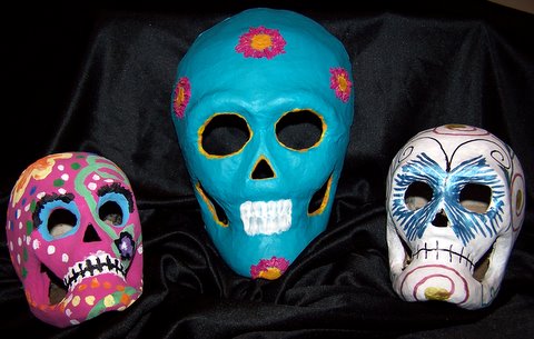 day of the dead skull face paint. Fun for Day of the Dead and